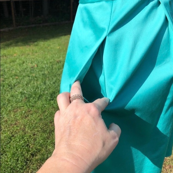 David’s Bridal crossed neck gathered waist pleated lined dress NWT size 8 - Picture 5 of 9